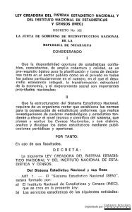 Decreto 102 - Ley Creadora del Sistema Estadístico Nacional y del