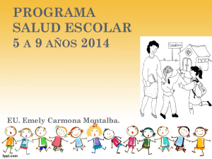 PROGRAMA SALUD ESCOLAR