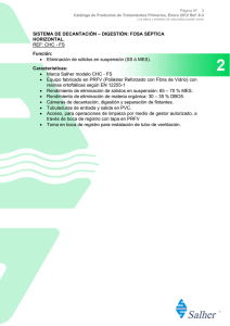 SISTEMA DE DECANTACIÓN – DIGESTIÓN: FOSA