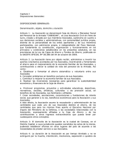 Capitulo I Disposiciones Generales: DISPOSICIONES GENERALES