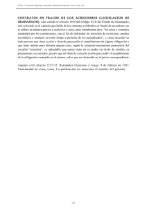 CONTRATOS EN FRAUDE DE LOS ACREEDORES