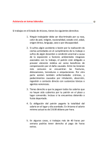 Asistencia en temas laborales Si trabajas en el Estado de Arizona