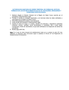 autorizacion sanitaria de cierre temporal de