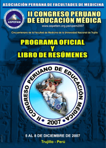 II Congreso Peruano de Educación Médica: Programa y Resúmenes