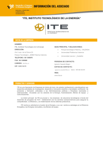 ite, instituto tecnológico de la energía