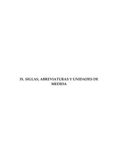 ix. siglas, abreviaturas y unidades de medida