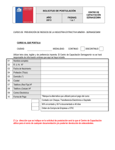 servicio nacional de geologia y mineria