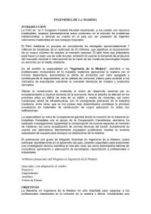 Ingeniería de la Madera