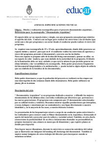 ANEXO II. ESPECIFICACIONES TECNICAS Objeto
