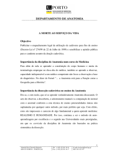 A importância da Doação cadavérica