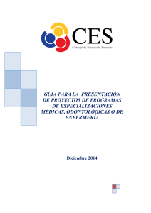 guía para la presentación de proyectos de programas de