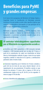 volante PyME 2 - Ministerio de Trabajo, Empleo y Seguridad Social