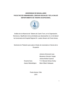 UNIVERSIDAD DE MAGALLANES FACULTAD DE HUMANIDADES