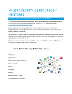 Lista Secreta de Recursos y Mentores para Emprendedores
