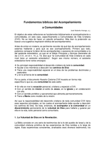 Fundamentos bíblicos del acompañamiento