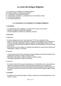 La crisis del Antiguo Régimen