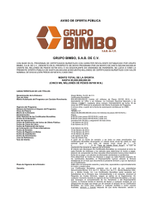 aviso de oferta pública