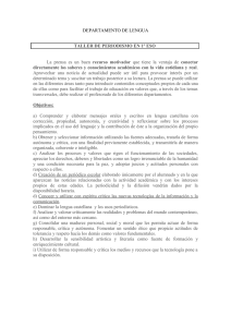 DEPARTAMENTO DE LENGUA TALLER DE