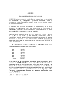 Cálculo de la carga dotacional