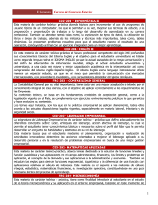 materias ii semestre