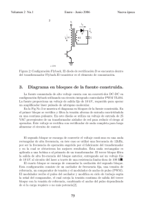 3. Diagrama en bloques de la fuente construida.