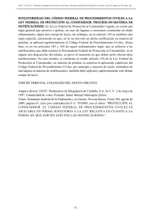 supletoriedad del código federal de procedimientos civiles a la ley