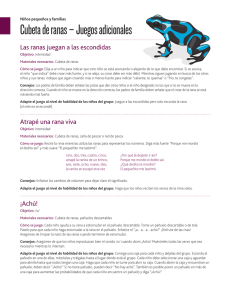 Cubeta de ranas – Juegos adicionales