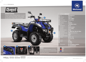 ESPECIFICACIONES DE MOTOR Tipo Monocilíndrico 4T Cilindrada