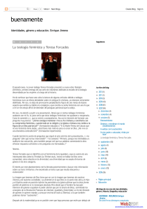 buenamente: La teología feminista y Teresa Forcades