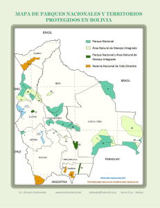 mapa de parques nacionales y reservas ecológicas