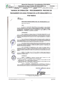 manual de operación - procedimientos- proceso de