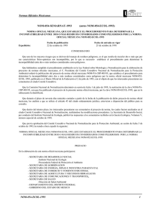 NOM-054-ECOL-1993: Incompatibilidad de Residuos Peligrosos