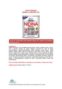 tabla nutricional