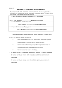 Anexo 2 “AVERIGUA TU ZONA DE ACTIVIDAD CARDIACA” Para el