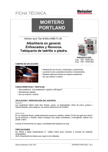 mortero portland