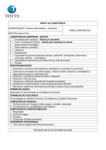Gerente Administrativo Financeiro