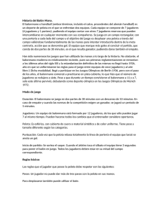 Historia del Balón Mano. El balonmano o handball