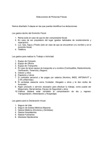 Deducciones de Personas Físicas Hemos diseñado 3 etapas en las
