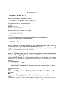 FICHA TÉCNICA 1. NOMBRE DEL MEDICAMENTO