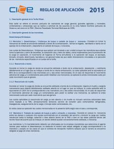 1.- Descripción general de la Tarifa Oficial. Esta tarifa se