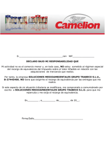 declaracion no recargo equivalencia