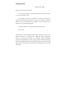 RESOLUCION N° 710/ Santiago, quince de octubre de dos mil tres
