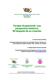 Terapia Ocupacional: una perspectiva histórica. 90 después de su