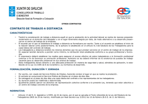 CONTRATO DE TRABAJO A DISTANCIA