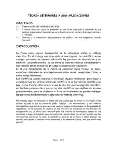 Teoría de errores y sus aplicaciones