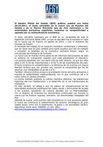 BOE Mod. Ley Puertos y Marina Mercante