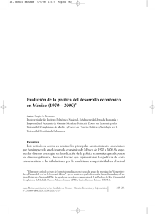Política de Desarrollo Económico en México (1970-2000)