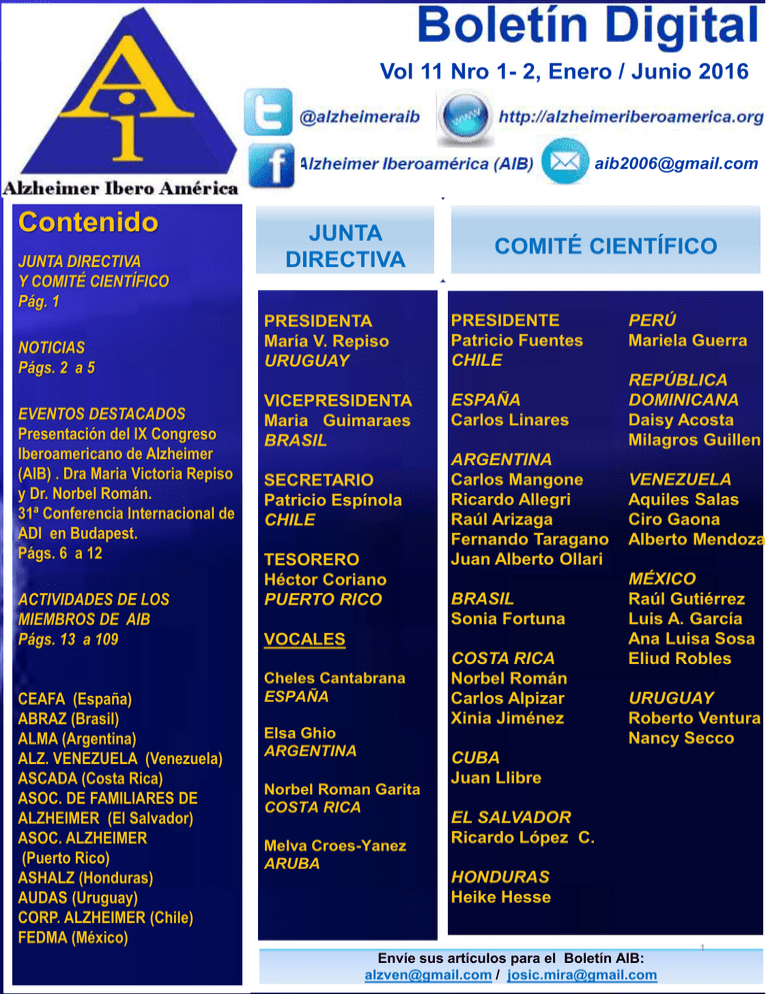 Diapositiva 1 Alzheimer Ibero America