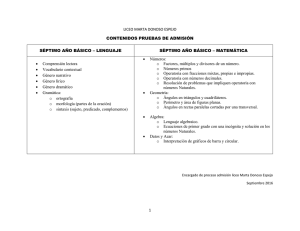 1 LICEO MARTA DONOSO ESPEJO CONTENIDOS PRUEBAS DE
