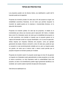 tipos de proyectos
